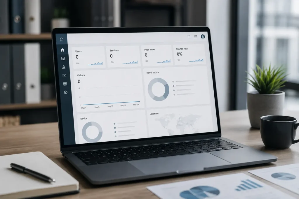 Visitors Metrics of a website without a clear strategy